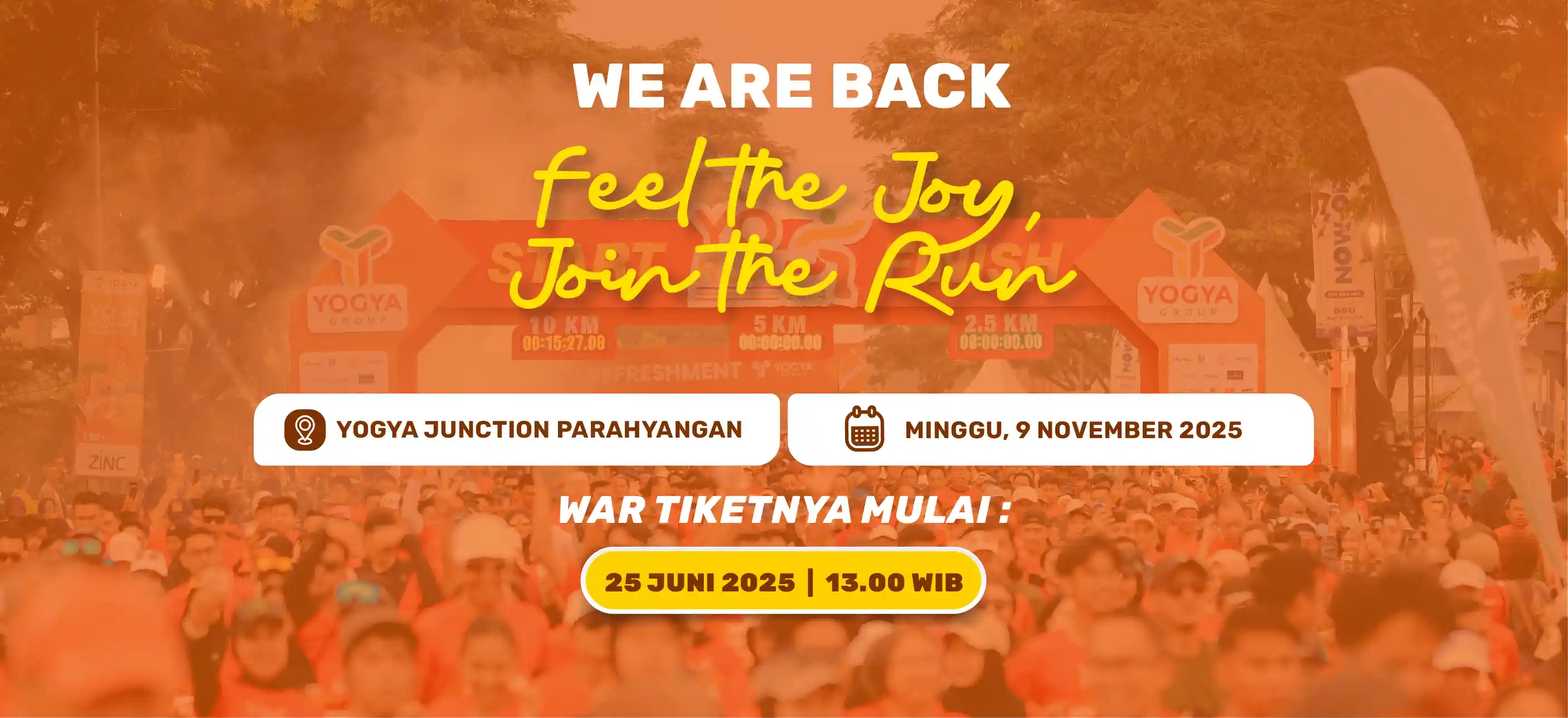 Banner YORun 2025 Run With Us Grow With Us